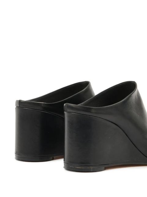 MM6 Maison Margiela leather mules - Black