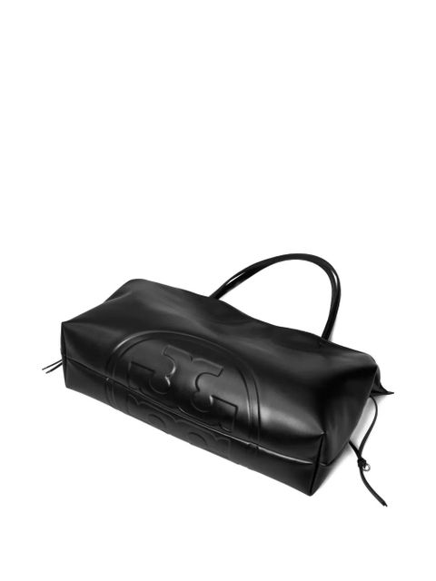 Tory Burch Ella Natuura embossed tote bag - Black