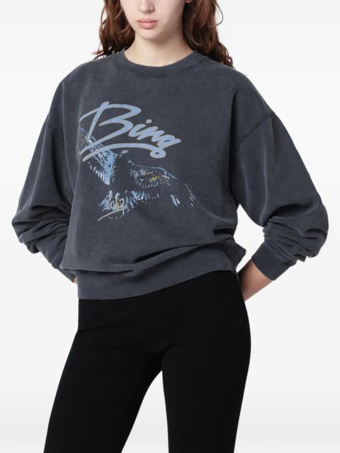 ANINE BING eagle-graphic sweatshirt - Grey - zdjęcie produktu nr 1