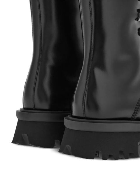Ferragamo chunky-sole combat boots - Black