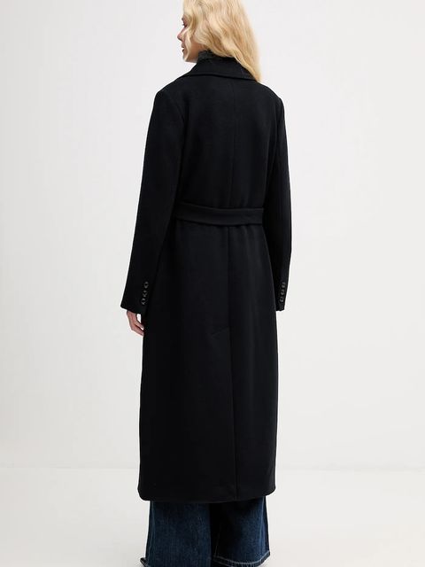 Blugirl Blumarine płaszcz z dodatkiem wełny kolor granatowy RF5242.T221A - zdjęcie produktu nr 2