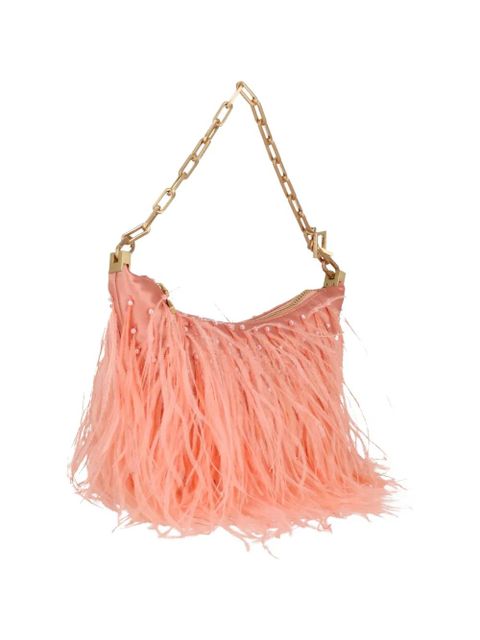 Cult Gaia Gia feather chain shoulder bag - Pink