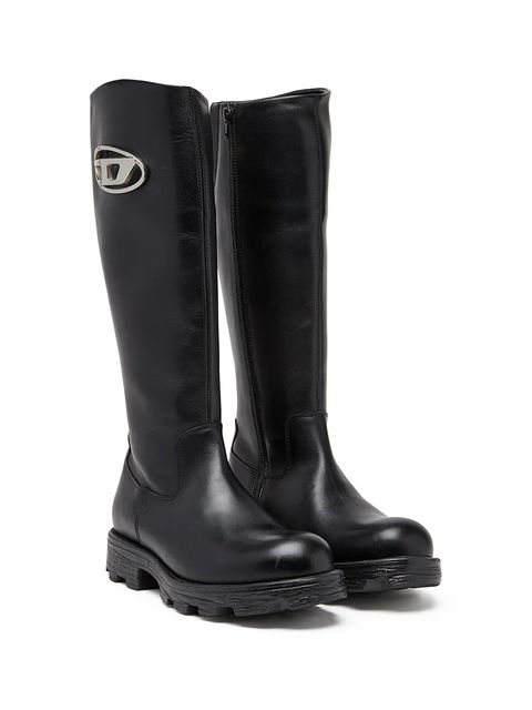 Diesel kozaki D-Hammer Hb D W kolor czarny na platformie Y03417-P4471-T8013