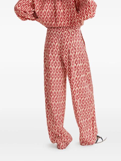 Essentiel Antwerp Ihalton patterned trousers - Orange