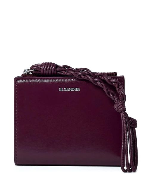 Jil Sander mini leather wallet - Red - zdjęcie produktu nr 1