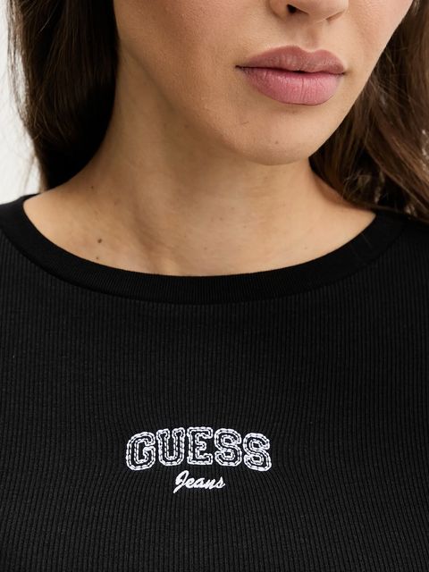 Guess Jeans longsleeve kolor czarny W6RP22 KA0H1