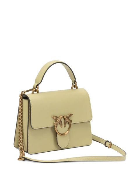 PINKO mini Love leather satchel bag - Green