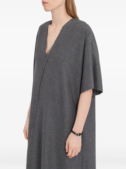 MM6 Maison Margiela V-neck midi dress - Grey - zdjęcie produktu nr 2