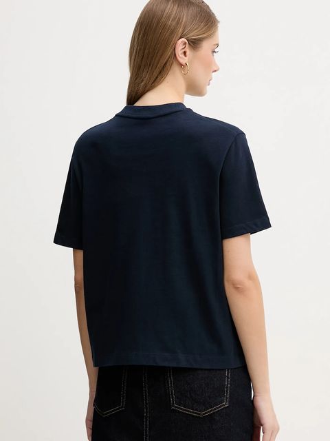 Tommy Hilfiger t-shirt bawełniany damski kolor granatowy WW0WW47884 - zdjęcie produktu nr 2