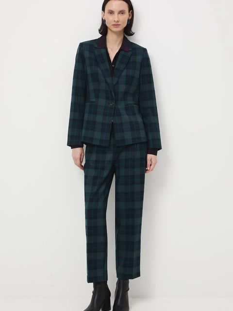 Medicine spodnie damskie kolor multicolor proste medium waist - zdjęcie produktu nr 2