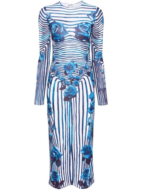 Jean Paul Gaultier Flower Body Morphing midi dress - White - zdjęcie produktu nr 1