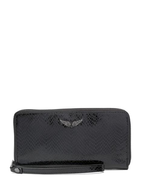 Zadig&Voltaire Compagnon python-effect wallet - Black - zdjęcie produktu nr 1