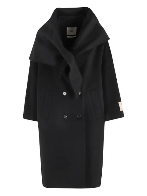 SOLOTRE double-breasted coat - Black - zdjęcie produktu nr 1