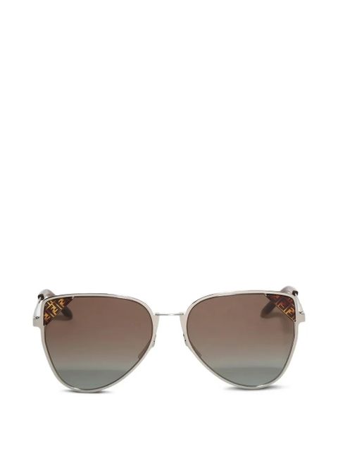 FENDI pilot-frame sunglasses - Silver - zdjęcie produktu nr 1