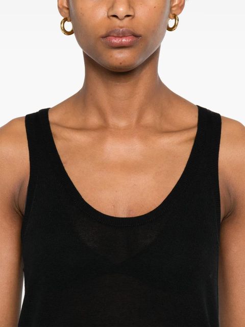 TOTEME knitted tank top - Black