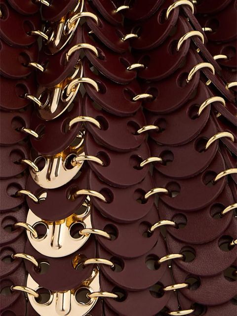 Rabanne iconic discs bucket bag - Brown