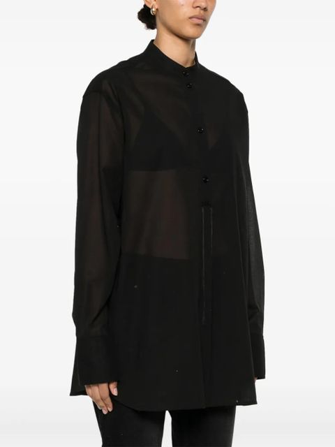 TOTEME stand-up collar blouse - Black - zdjęcie produktu nr 2