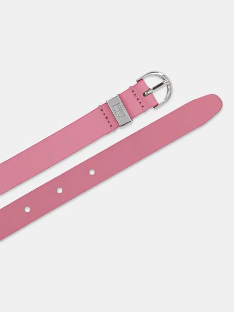 Tommy Jeans pasek skórzany damski kolor różowy AW0AW17000