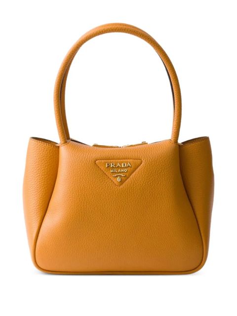 Prada small leather tote bag - Orange - zdjęcie produktu nr 1