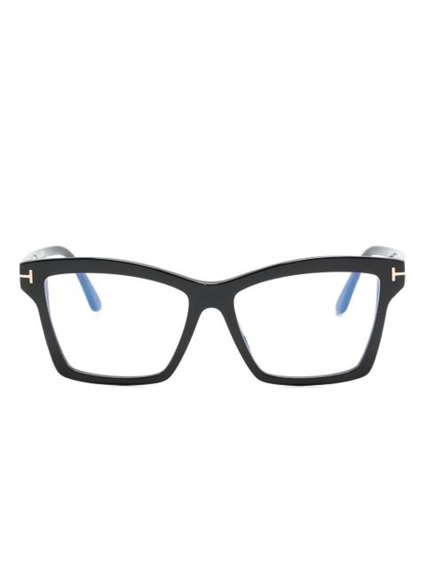 TOM FORD Eyewear T-hinge square-frame glasses - Black - zdjęcie produktu nr 1