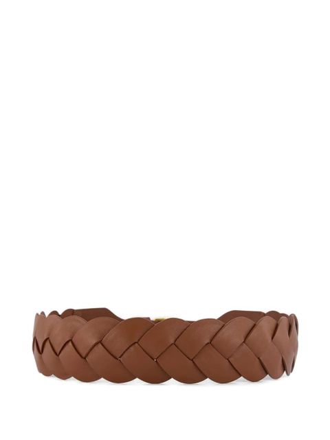 Altuzarra braided leather square-buckle belt - Brown - zdjęcie produktu nr 2