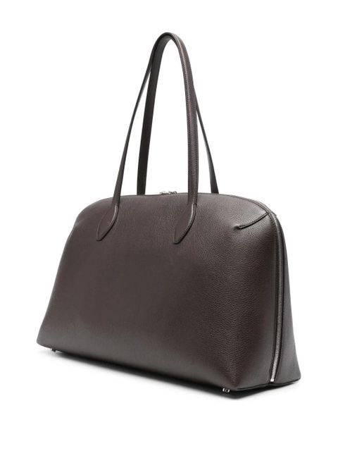 TOTEME grained-leather tote bag - Brown - zdjęcie produktu nr 2