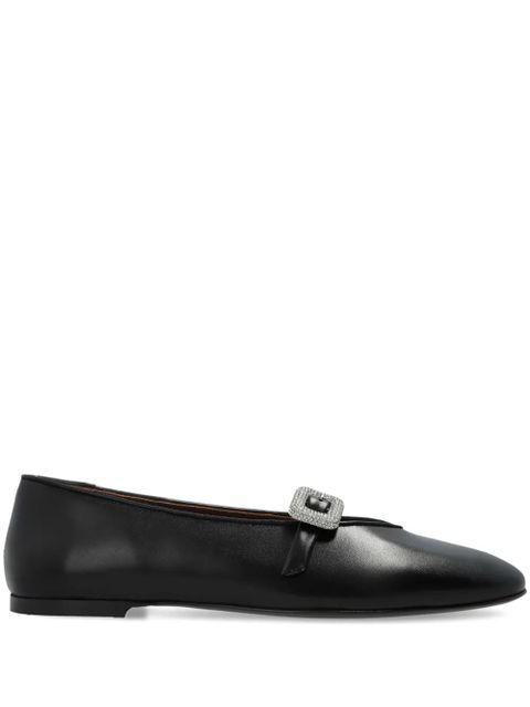 Giuseppe Zanotti Georgia Buckle ballet flats - Black - zdjęcie produktu nr 1