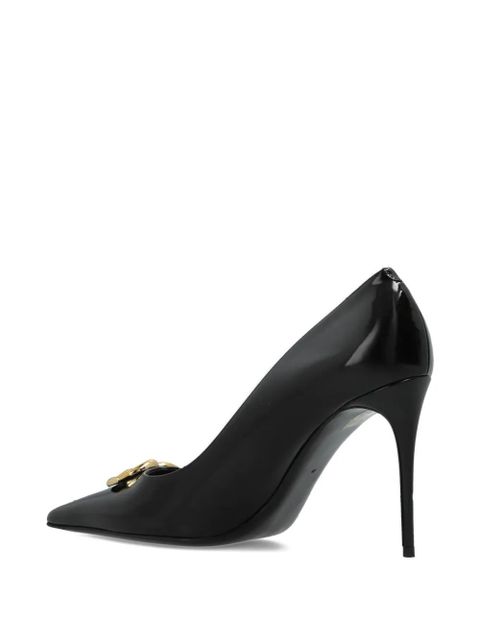 Dolce & Gabbana pointed-toe metal pumps - Black