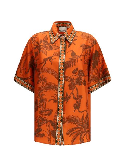 ALEMAIS monkey-print shirt - Orange - zdjęcie produktu nr 1