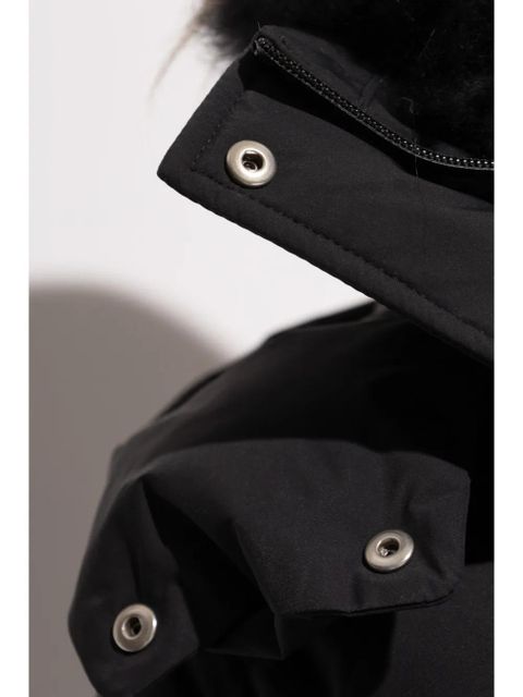 Yves Salomon high-neck puffer jacket - Black