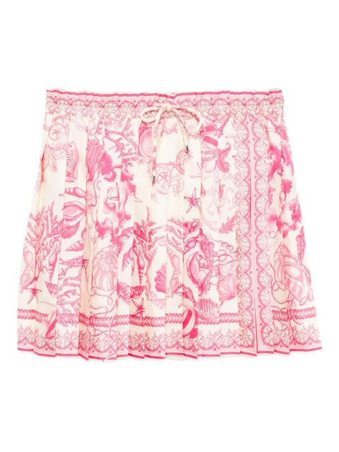 Versace Underwater Barocco pleated skirt - Neutrals - zdjęcie produktu nr 1