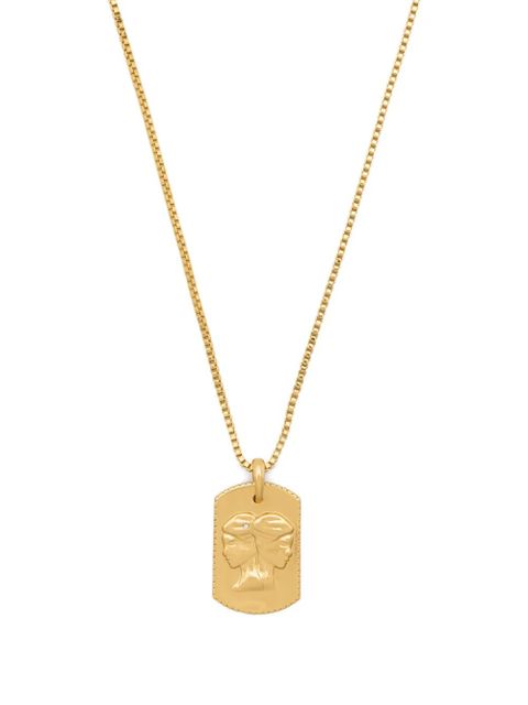 Maje gemini-emblem necklace - Gold