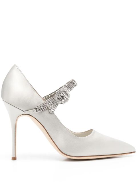 Manolo Blahnik 105mm Hamedi pumps - Grey - zdjęcie produktu nr 1