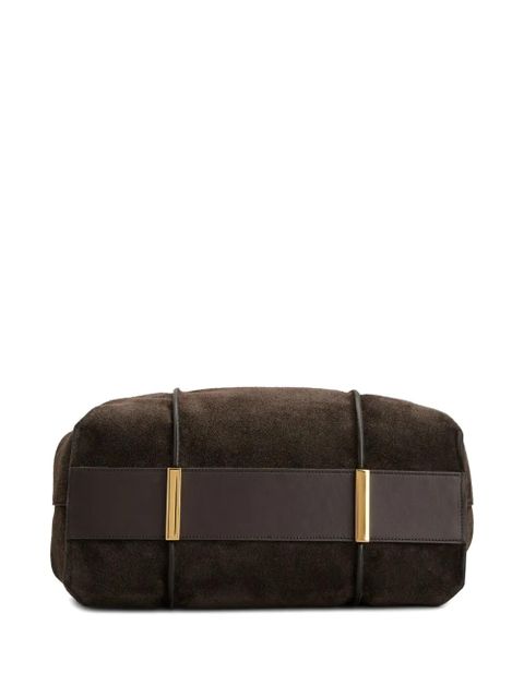 Tod's medium T-Bar suede shoulder bag - Brown - zdjęcie produktu nr 2