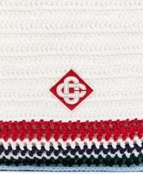 Casablanca large crochet tote bag - White - zdjęcie produktu nr 2