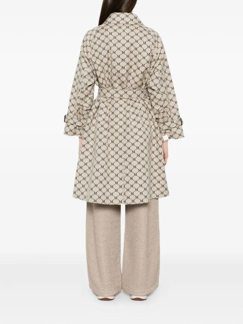 Max Mara monogram double-breasted trench coat - Neutrals - zdjęcie produktu nr 2