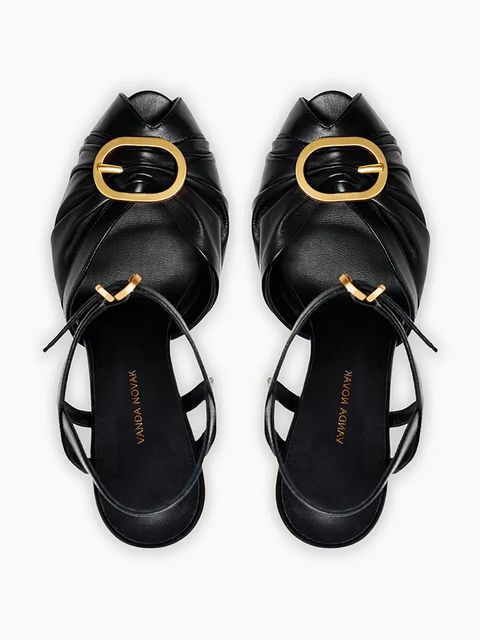 Vanda Novak sandały skórzane Loreen kolor czarny Loreen