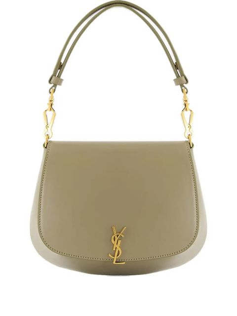 Saint Laurent mini Voltaire calfskin leather shoulder bag - Green - zdjęcie produktu nr 1