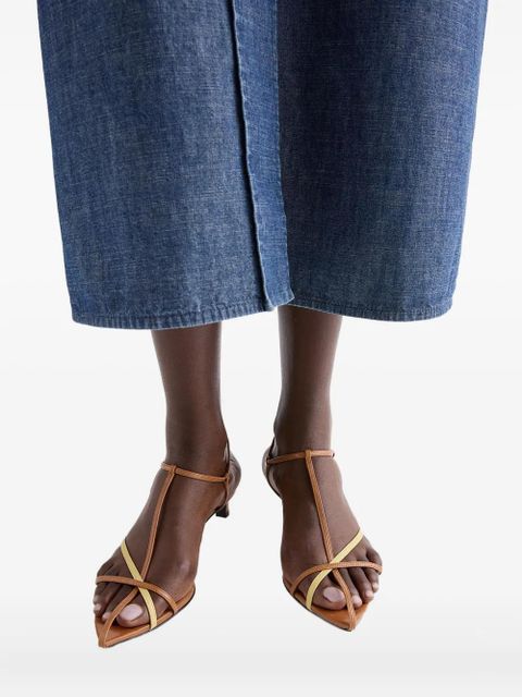 Jil Sander Cage low-heel sandals - Brown