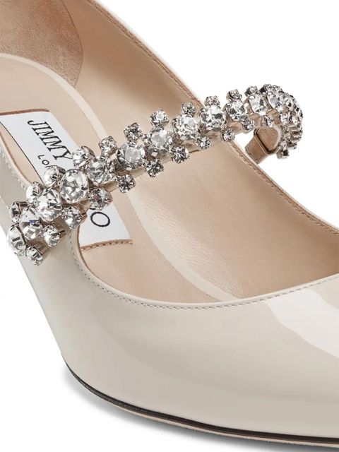 Jimmy Choo Bing 65mm patent leather pumps - Neutrals
