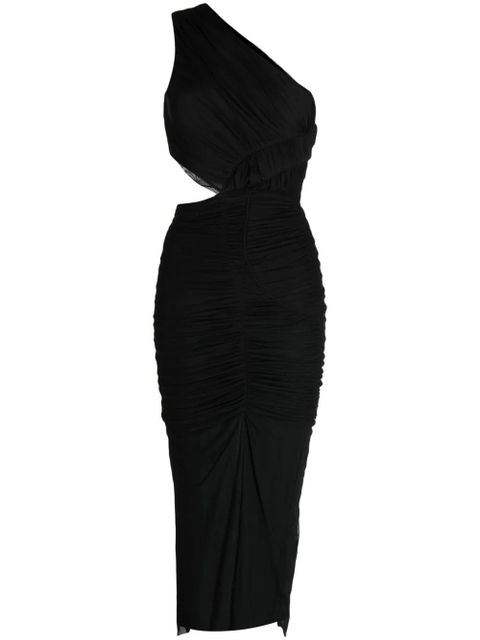 Simkhai Seraiah ruched midi dress - Black - zdjęcie produktu nr 1