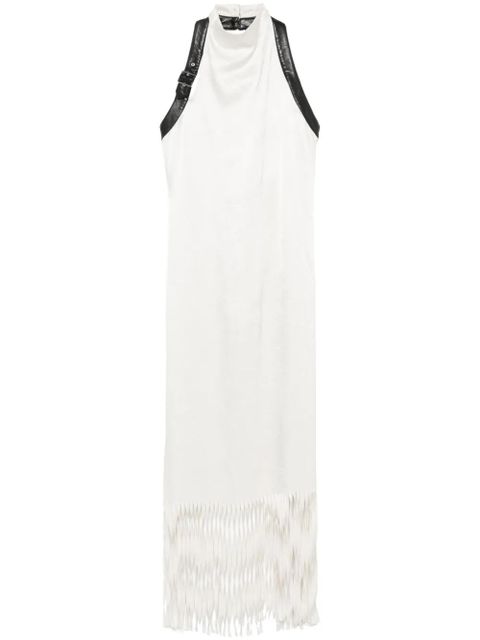 Nanushka fringed midi dress - Neutrals - zdjęcie produktu nr 1