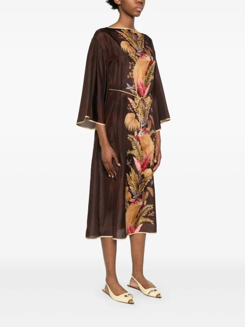 ZIMMERMANN Ascension midi dress - Brown - zdjęcie produktu nr 2