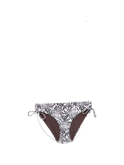 TWINSET botanical-print side-tie bikini bottoms - White - zdjęcie produktu nr 1