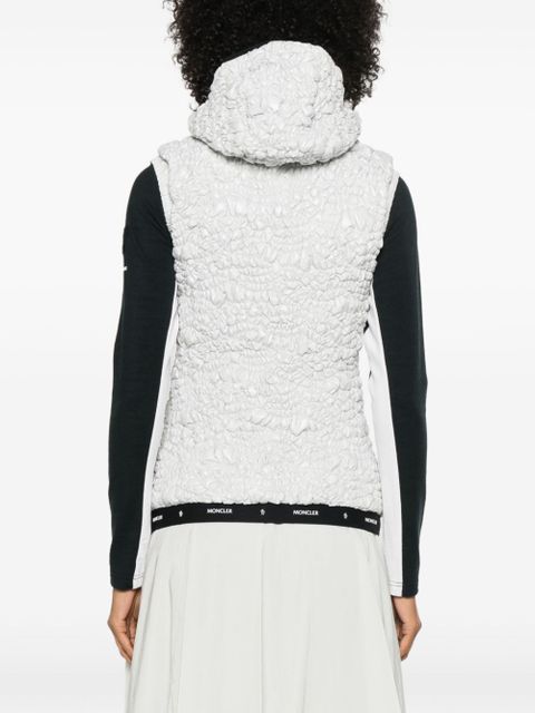 Moncler shirred gilet - Grey