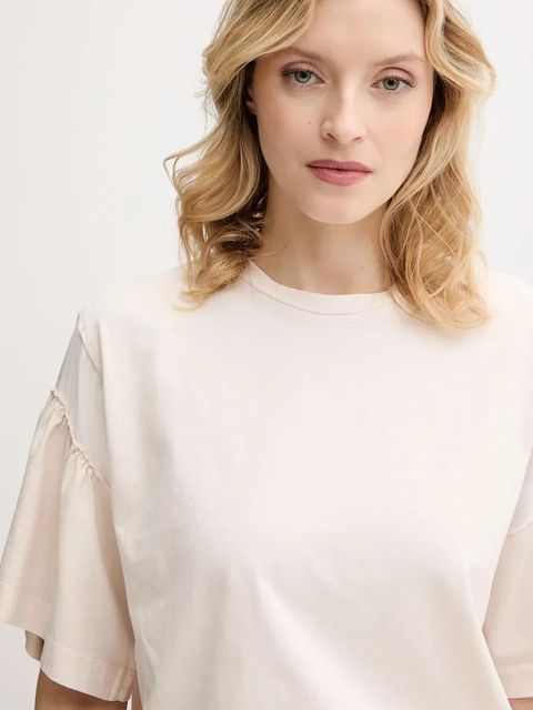 Pinko t-shirt damski kolor beżowy 104965 A2HX