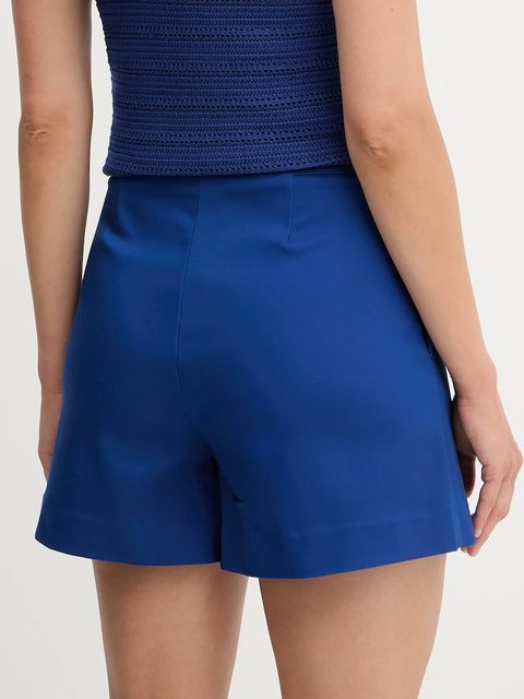 Morgan szorty SHICK damskie kolor niebieski wzorzyste high waist SHICK