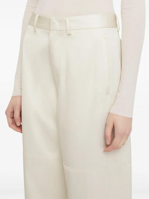 Jil Sander slit detailing tailored trousers - White