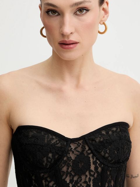 Bardot bluzka damska kolor czarny gładka 60213TB1