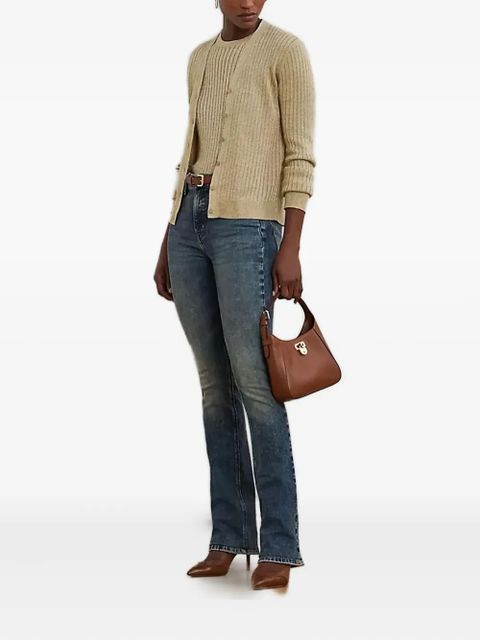 Lauren Ralph Lauren ribbed button cardigan - Neutrals - zdjęcie produktu nr 2